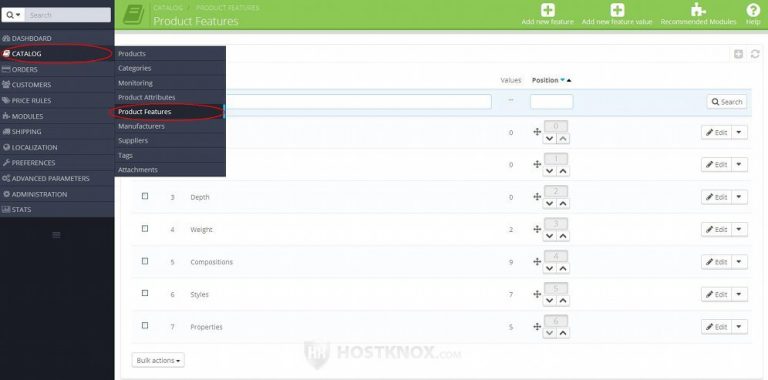 Prestashop mega menu